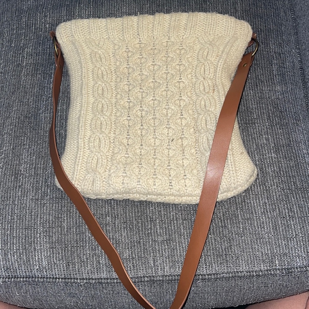 Wool satchel bag